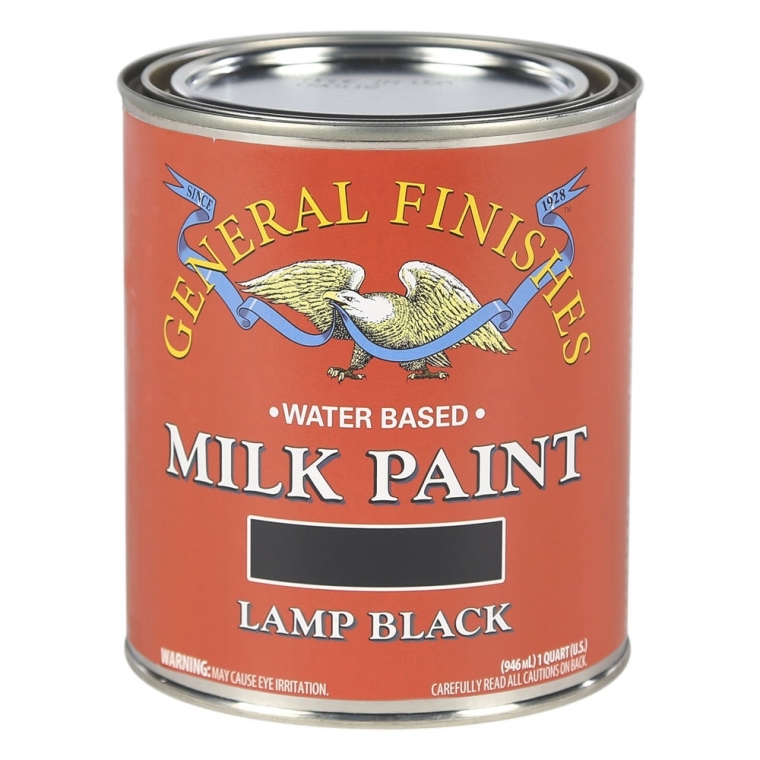 General Finishes Lamp Black Milk Paint, Pint - full pic 