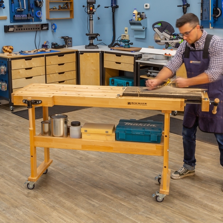 Beech Wood Workbenches - full pic 