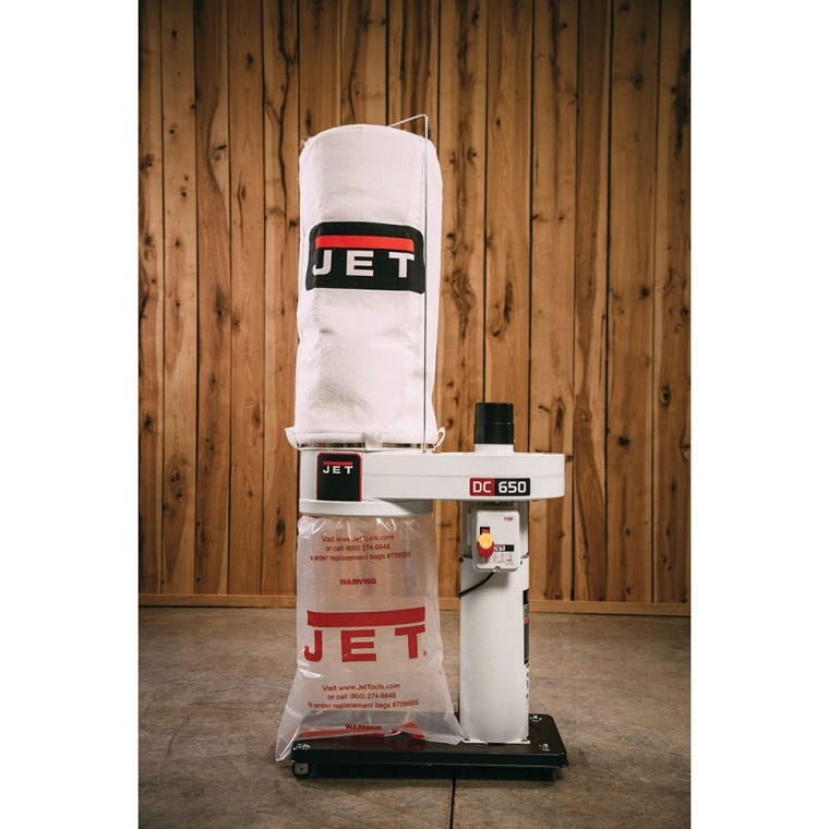 Jet Dust Collector DC-650, 1HP with Canister Filter - full pic 
