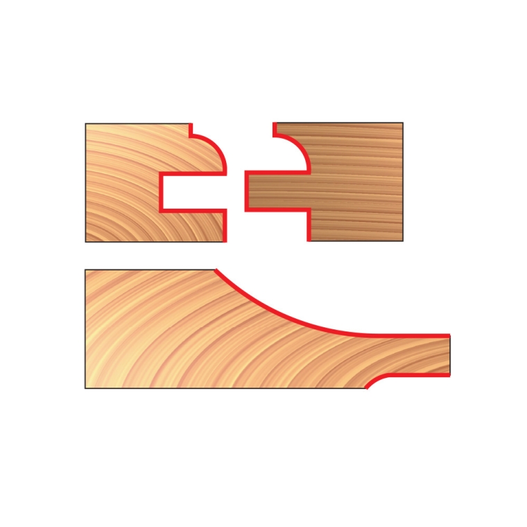Freud&reg; 97-158 3-Pc. Door Router Bit Set - 1" H x 1/2" Shank - full pic 