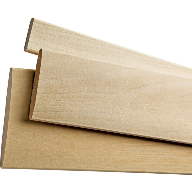 Basswood Traditional or Plantation Shutter Slats-58" Length - full pic 