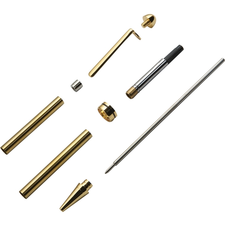 Summit Pen Hardware Kit - Gold - full pic 