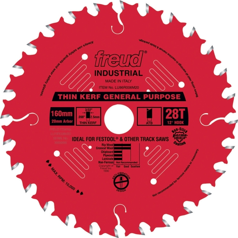 Freud&reg; LU86R Industrial Thin Kerf General Purpose Saw Blades - full pic 