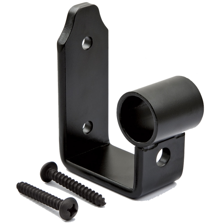 Rockler Classic/Vintage Rolling Library Ladder - Track Hardware, Satin Black - full pic 