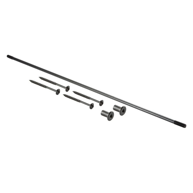 Rockler Classic Rolling Library Ladder - Ladder Hardware, Satin Black - full pic 