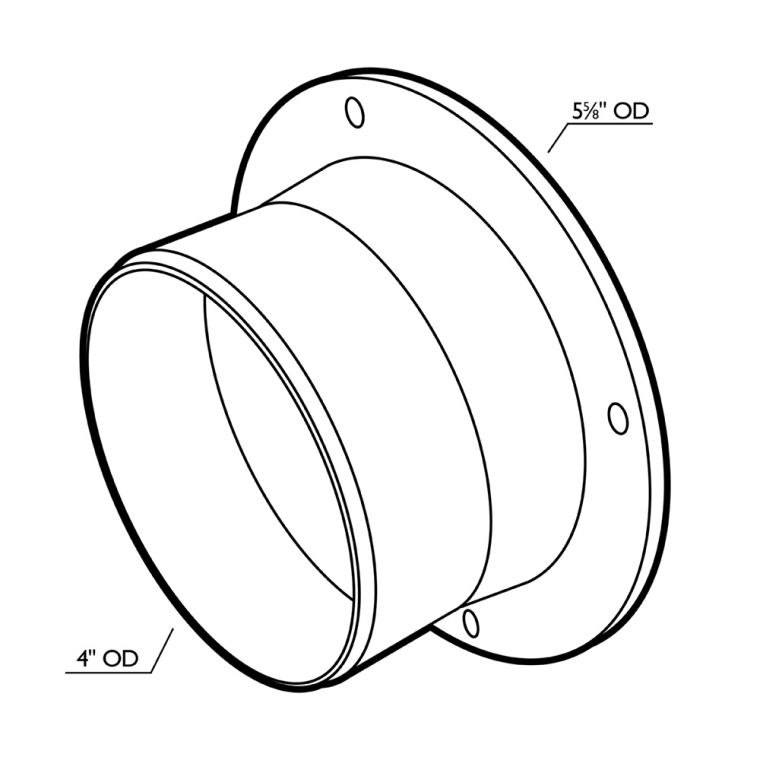 4'' Universal Dust Port - full pic 