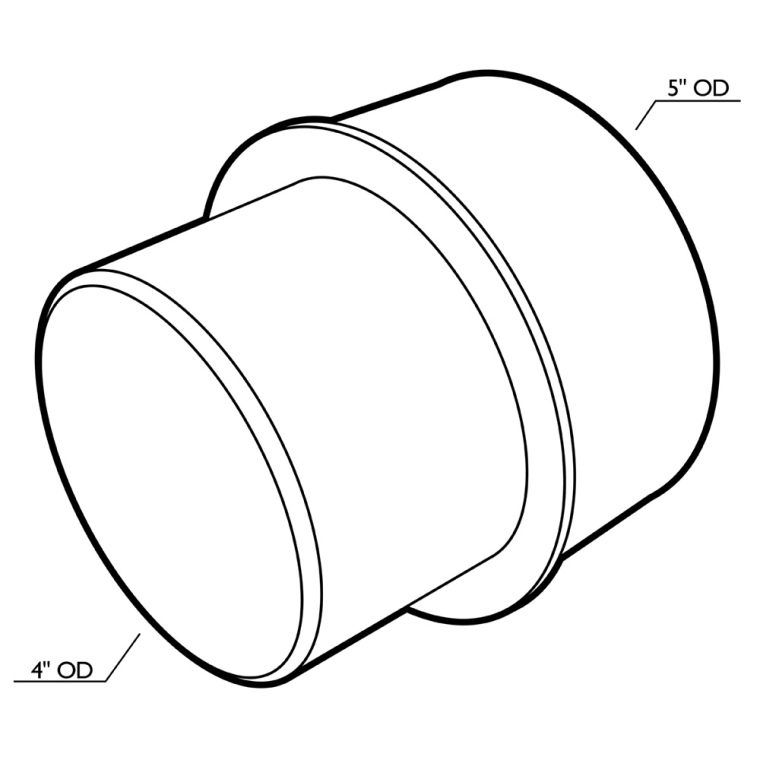5'' to 4'' Adaptor - full pic 