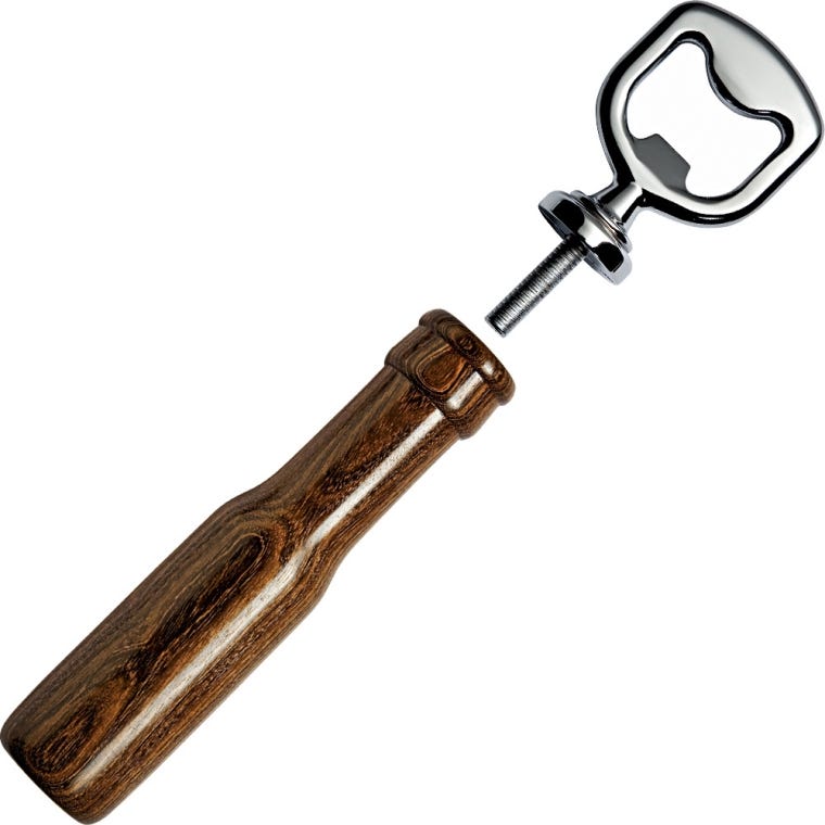 Rockler Chrome Bottle Opener Turning Kit - full pic 