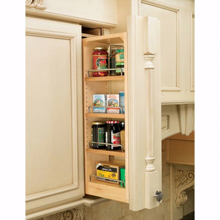Rev-A-Shelf Filler Pullout Organizer w/Adjustable Shelves for Wall Cabinets (432-WF Series)-36" Height - full pic 