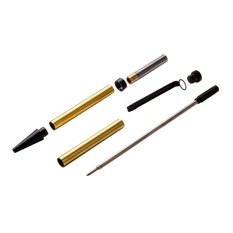 Slimline Pen Hardware Kit - Black Chrome - full pic 
