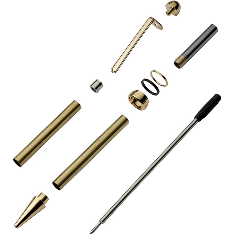 Summit Pen Hardware Kit - Titanium Gold - full pic 