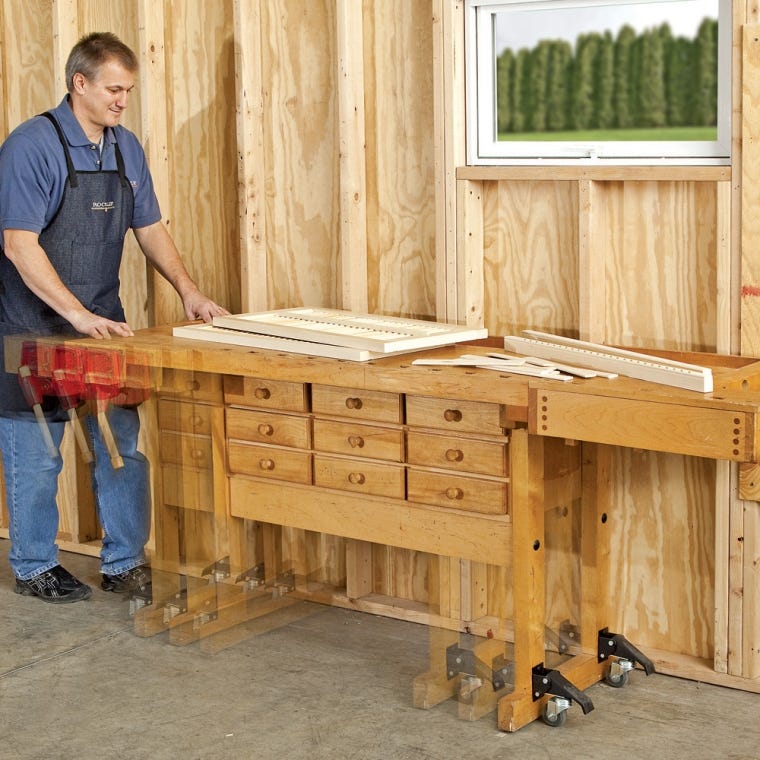 Rockler Workbench Casters, 4 Pack - full pic 