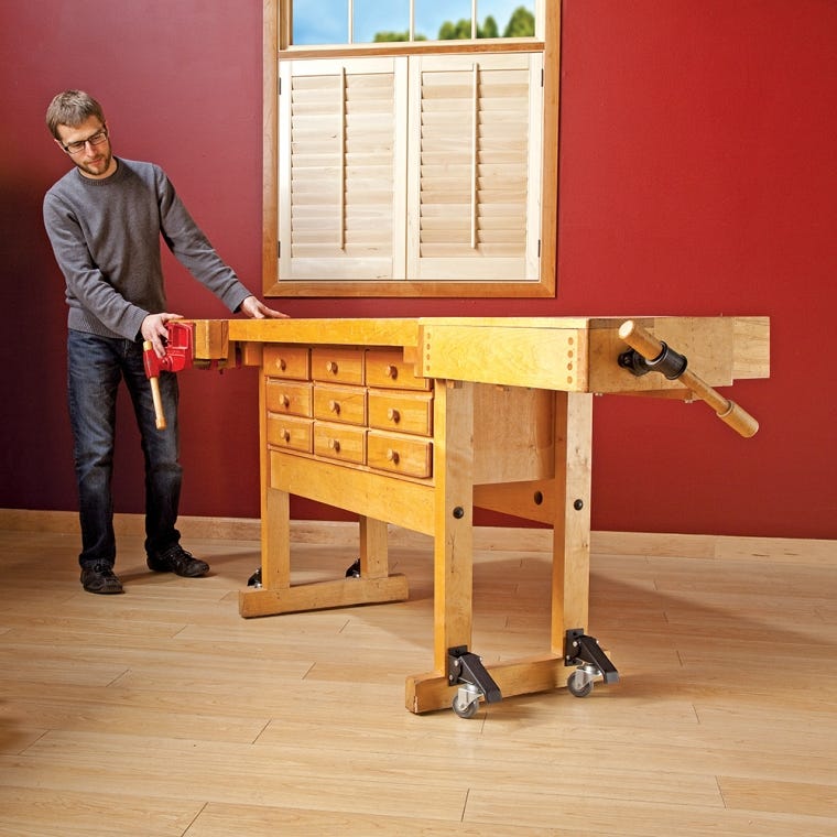 Rockler Workbench Casters, 4 Pack - full pic 