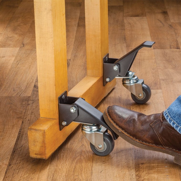 Rockler Workbench Casters, 4 Pack - full pic 
