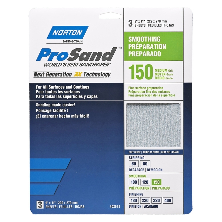 Norton ProSand Sandpaper-3-Pack - full pic 