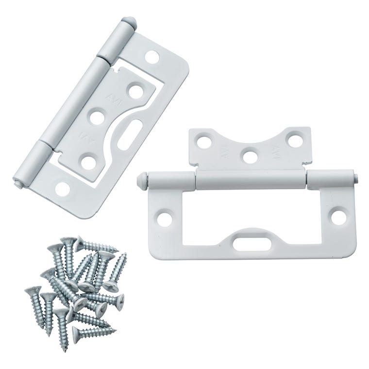 3" Non-Mortise Butt Hinges (Various Finishes) - full pic 