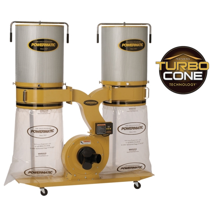 Powermatic PM1900TX-CK1 Dust Collector, 3HP 1PH 230V, 2-Micron Canister Kit - main pic