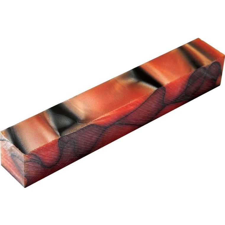 Red Swirl Acrylic Acetate Pen Blank - full pic 