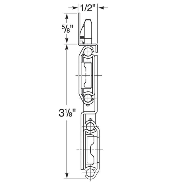 150-lb. Over-Travel Drawer Slides (Pair) - Centerline&reg; 755 (14" to 28") - full pic 