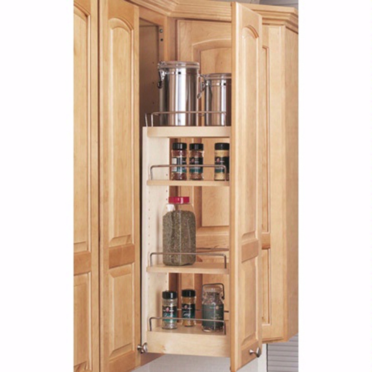 Wall Cabinet Wood Pullout Organizers, Rev-a-Shelf 448 Series - full pic 