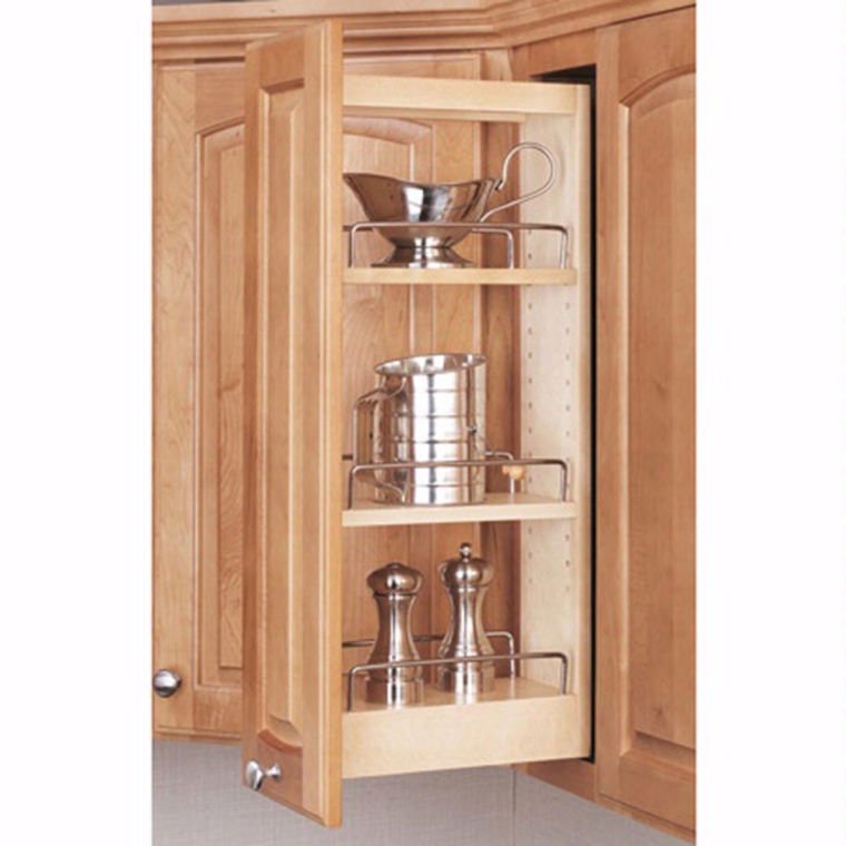Wall Cabinet Wood Pullout Organizers, Rev-a-Shelf 448 Series - full pic 