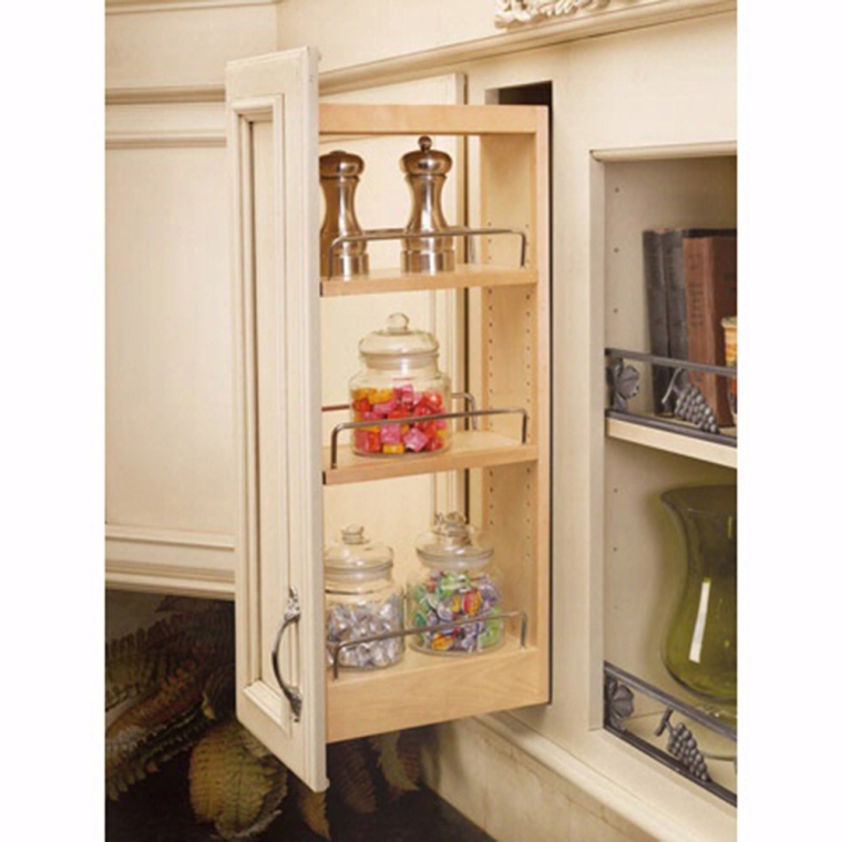 Wall Cabinet Wood Pullout Organizers, Rev-a-Shelf 448 Series - full pic 