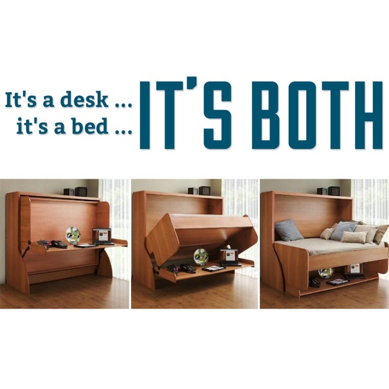 Hiddenbed&reg; Fold-Out Bed and Desk Mechanism - full pic 