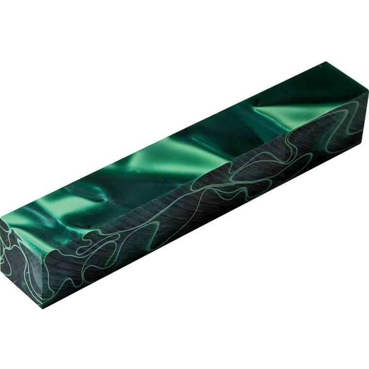 Green Acrylic Acetate Pen Blank - full pic 