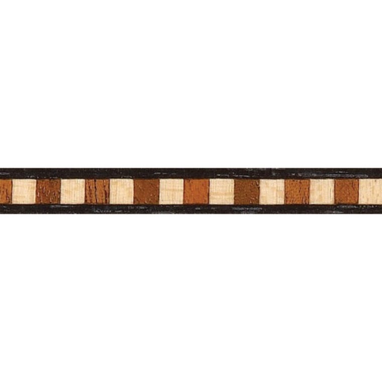 Black Maple Mahogany Block Inlay Banding, 1/4'' W - main pic