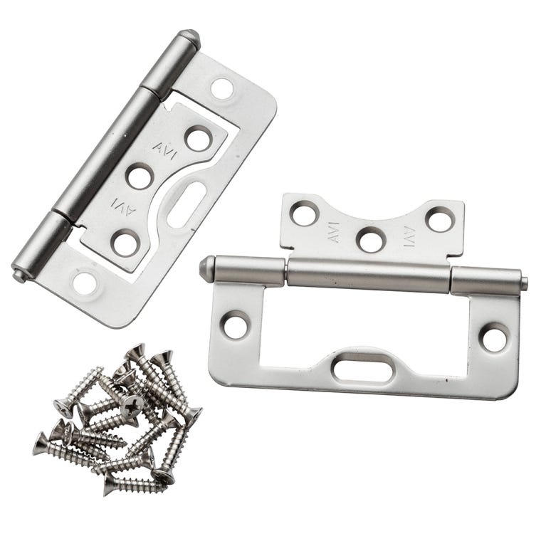 3" Non-Mortise Butt Hinges (Various Finishes) - full pic 