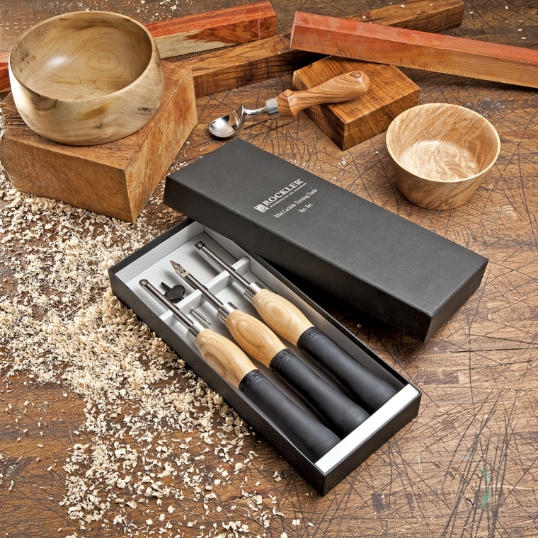 Mini Ergonomic Carbide Turning Tools, 3-Piece Set - full pic 
