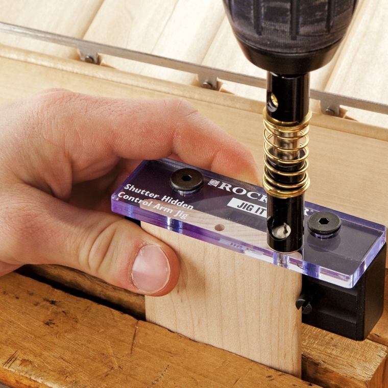 3-1/2'' Movable Louver w/Hidden Control Arm Shutter Jig and Hardware - full pic 
