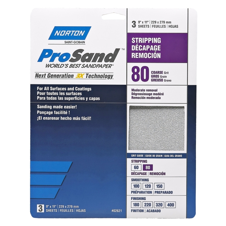 Norton ProSand Sandpaper-3-Pack - full pic 