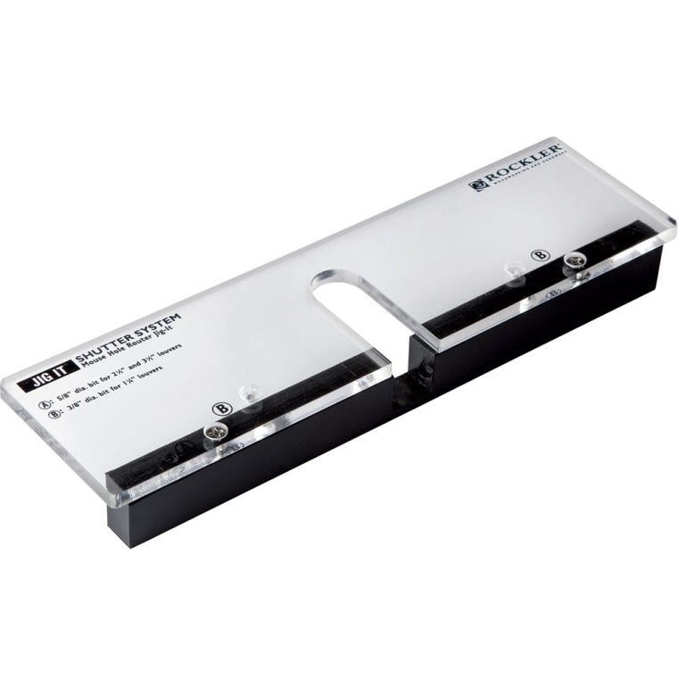 Mouse Hole Jig-It&reg; for Movable Louvered Shutters - full pic 