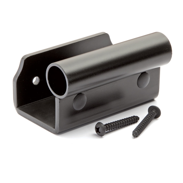 Rockler Classic/Vintage Rolling Library Ladder - Track Hardware, Satin Black - full pic 