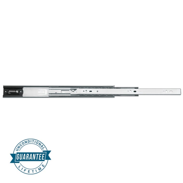 100-lb. Self-Closing Full Extension Drawer Slides - Centerline&reg; 757 SC (16" to 22") Pair - full pic 