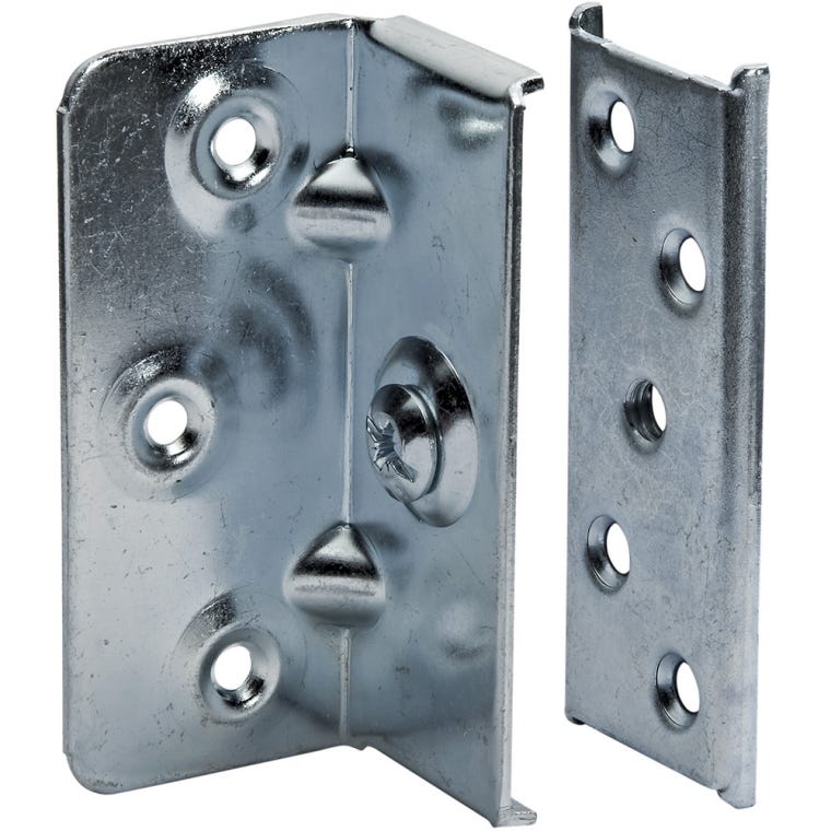 No-Mortise Bed Rail Brackets - full pic 