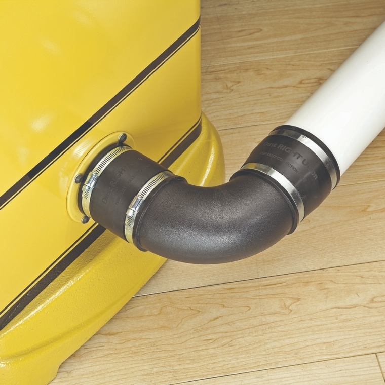 Dust Right&reg;  4'' Rubber Union for Dust Collection - full pic 