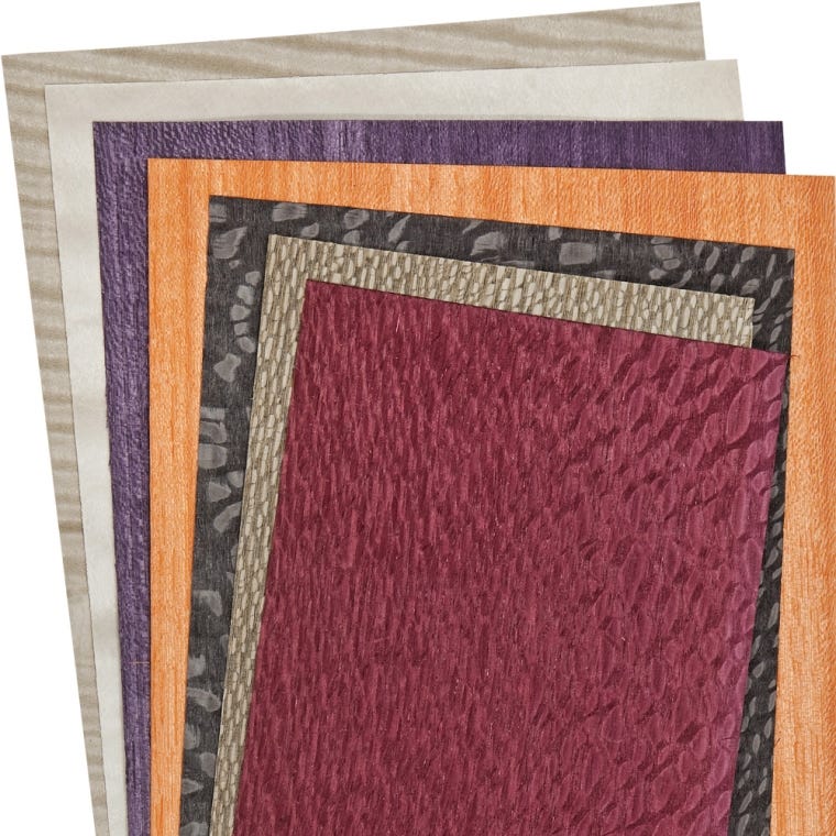 Dyed White 3 Sq. Ft. Veneer Pack - full pic 