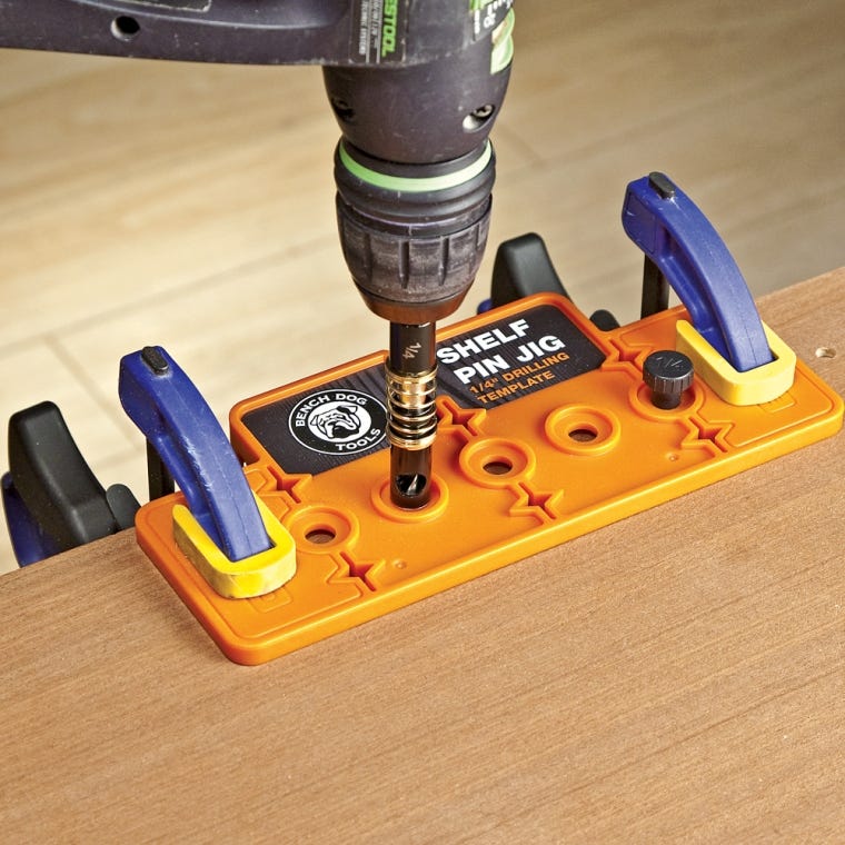 Rockler Bench Dog&reg; 1/4'' Shelf Pin Jig - full pic 