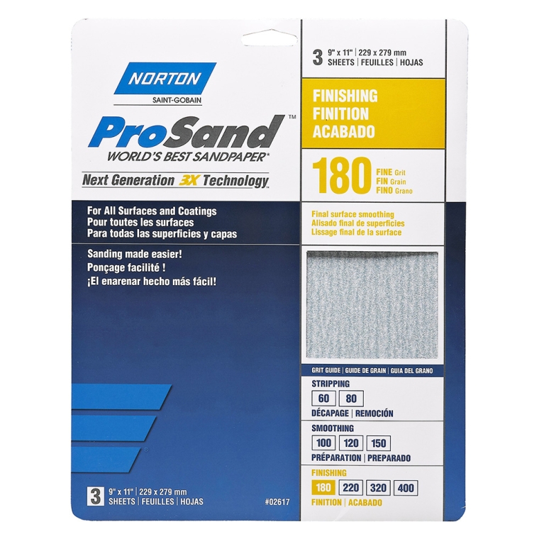 Norton ProSand Sandpaper-3-Pack - full pic 