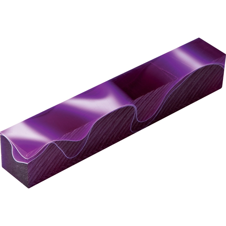 Purple Acrylic Acetate Pen Blank - full pic 