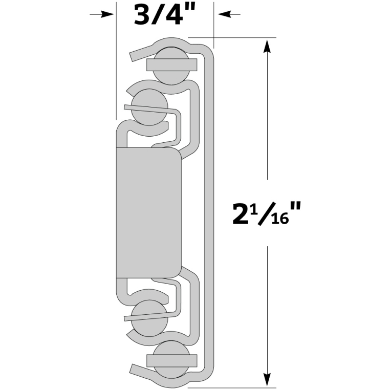 220-lb. Heavy-Duty Full-Extension Drawer Slides - Centerline&reg; 758  (16" to 28") Pair - full pic 
