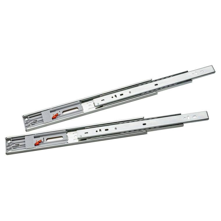 100-lb. Push-to-Open Full Extension Drawer Slides (Pair) - Centerline&reg; 757-P (16" to 22") - full pic 