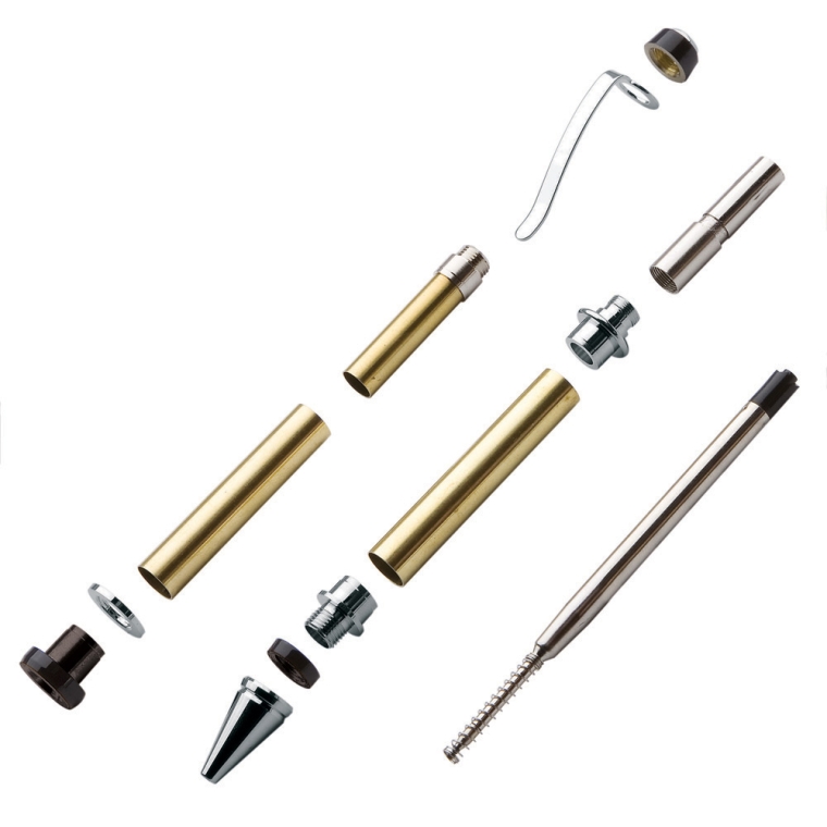Cuban Pen Hardware Kit - Black Titanium - full pic 