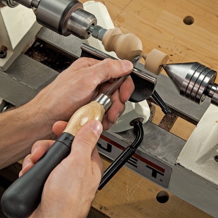 Pen-Turning Ergonomic Turning Tools, 2 Carbide, 1 HSS - full pic 