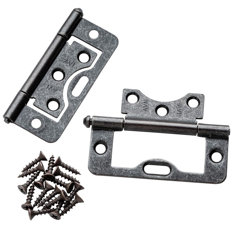 3" Non-Mortise Butt Hinges (Various Finishes) - full pic 