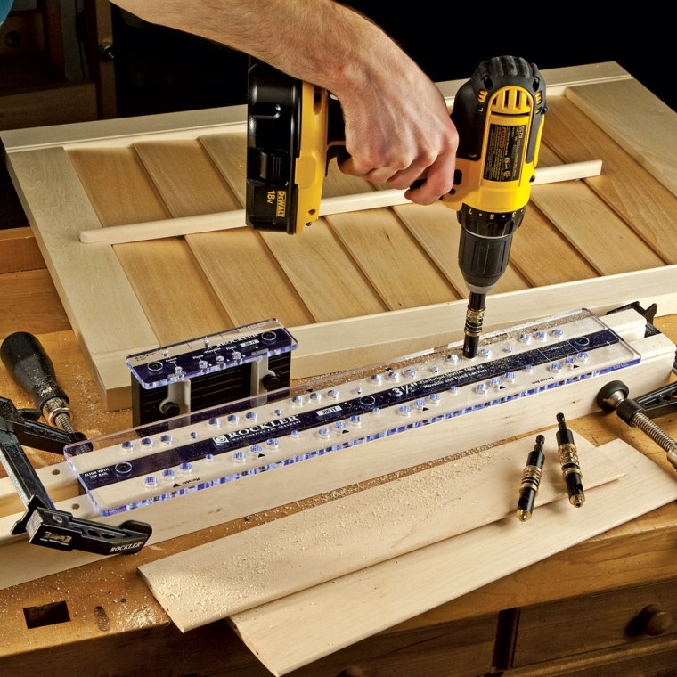 3-1/2'' Movable Louver w/Front Control Arm Shutter Jig and Hardware - full pic 