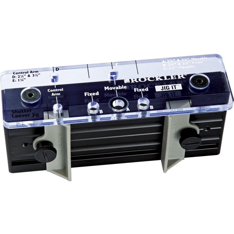 3-1/2'' Movable Louver w/Front Control Arm Shutter Jig and Hardware - full pic 