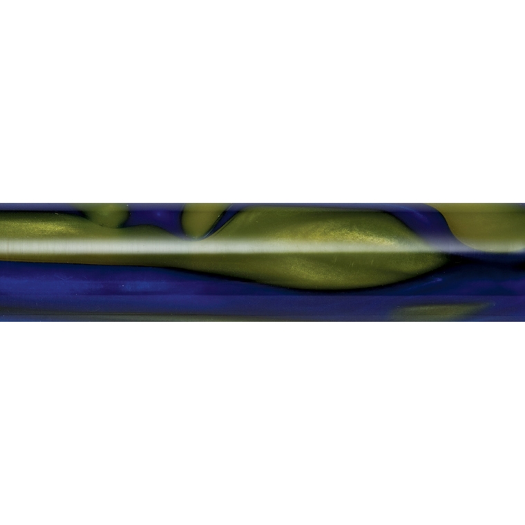Blue and Yellow Acrylic Acetate Pen Blank - full pic 